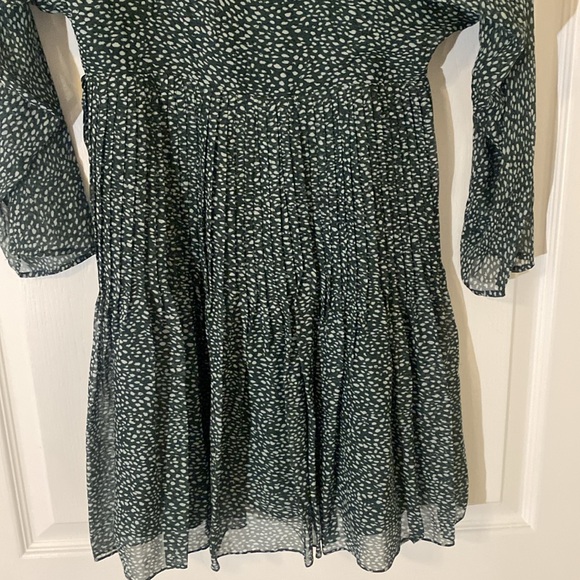 Joie Garonne Batwing-Sleeve Printed Silk Dress - Picture 7 of 14